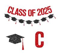 Graduazione Banners 2025, Weather-Resistant Graduation Backdrop Banner, 14x18x1 pollici Adorabile Pre-Strung Photo Prop for Ceremony Decor, College University Kindergarten Celebration