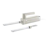GRAEF. Coltello elettrico EK508, grigio, coltello da pane elettrico per la cucina, coltello da carne elettrico, per tagliare torte, pane o carne congelata, lame intercambiabili