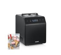 GRAEF Gelatiera IM706 grigio micaceo, gelatiera e yogurtiera, funzione di raffreddamento automatico, funzione di agitazione, 2 litri di gelato, segnale acustico