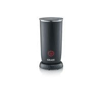 GRAEF MS402 - Montalatte elettrico antiaderente, 230 ml di schiuma di latte, 4 programmi di preparazione, spegnimento automatico, adatto per latte vegetale, nero