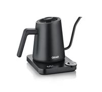 GRAEF Pour-Over GK502 - Bollitore con regolazione della temperatura e timer, beccuccio collo di cigno, 900 ml, nero opaco