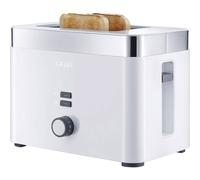 Graef TO61EU Tostapane Con griglia scaldabriosche Bianco, acciaio inox