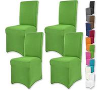 Gräfenstayn 4 Pezzi Stretch coprisedia Henry - schienali Rotondi e angolari - Pacchetto VANTAGGIOSO - vestibilità bielastica con Guarnizione Oeko-Tex Standard 100: "Fiducia certificata (Verde)