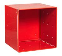 Graepel Modulo Base QBO Rosso 35x35x35 cm componibile e sovrapponibile in acciaio inox verniciato Colore Fucsia rosso