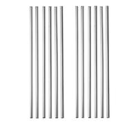 GRÄWE® - Cannucce in acciaio INOX, set da 12 pezzi, colore: Argento