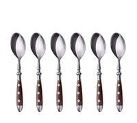 Gräwe Cucchiaini da caffè, Set Nürnberg, da 6 pezzi, colore marrone, cucchiaino da dessert