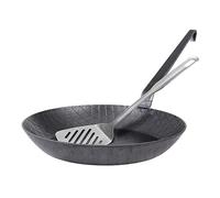 Gräwe Padella in ferro battuto (/) 28 cm con bordo extra alto, Made in Germany