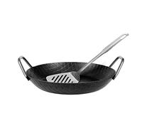 GRÄWE® - Padella Professionale in Ferro forgiato, 28 cm, Bordo Extra Alto, Made in Germany
