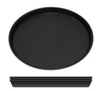 GRÄWE Set di 4 teglie per pizza Ø 26 cm, rotonde, in lamiera blu, resistenti al calore fino a 400 °C, non rivestite, Made in Germany