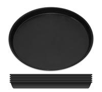 GRÄWE Set di 6 teglie per pizza Ø 36 cm, rotonde, in lamiera blu, resistenti al calore fino a 400 °C, non rivestite, Made in Germany