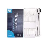 Gräwe® - Set di cannucce in Vetro temprato, 9 Pezzi