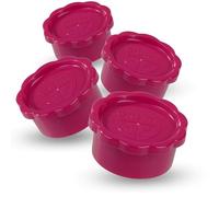 GRÄWE Sodastream, tappo per bottiglie in vetro a forma di pinguino e vetro, set di 4 tappi per bottiglie, coperchio completamente ermetico, colore: rosa