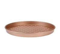 GRÄWE Teglia per pizza, diametro 30 cm, rotonda, forata, rivestimento antiaderente GREBLON®, resistente al calore fino a 230 °C, per pizza, torte flammate