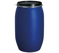 GRAF Fusto a bocca larga in plastica 120 L, blu