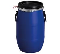 GRAF Fusto a bocca larga in plastica 30 L, blu
