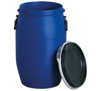 GRAF Fusto a bocca larga in plastica 60 L, blu