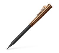 Graf von Faber-Castell 118536 - Matita perfetta marrone, durezza B, con temperino incorporato, gomma e cappuccio per l'allungamento