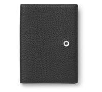 Graf von Faber-Castell 118706 - Custodia per passaporto in cashmere, nera, con tasca per passaporto e scomparti per carte di credito