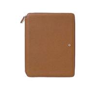 Graf von Faber-Castell 118948 - Astuccio per scrittura DIN A4 Epsom Cognac, con scomparto per tavoletta e taccuino