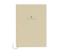 Graf von Faber-Castell 188625 - Taccuino con copertina in lino DIN A4 marrone dorato