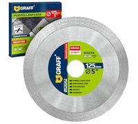GRAFF Standard for Ceramic - Disco da taglio diamantato per piastrelle, marmo, pietra, ceramica, 1,2 mm, super sottile per Flex - Accessori per smerigliatrice angolare