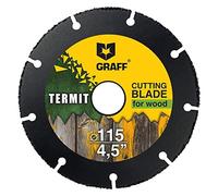 GRAFF Termit 115mm Mola da Taglio per Legno e Plastica Legno Laminato - Carbide Multi Wheel per Smerigliatrice Angolare - Disco da Taglio Legno 115 mm