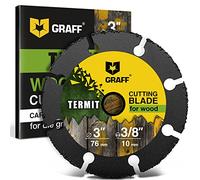 GRAFF Termit 76mm Mola da Taglio per Legno e Plastica Legno Laminato Cartongesso - Carbide Multi Wheel per Smerigliatrice Angolare - Disco da Taglio Legno 76 mm