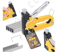 Graffatrice Manuale Per Tappezzeria E Edilizia 4-14 mm Metallo Cucitrice Sparachiodi Per Legno E Cartone Professionale Universale 1000 Punti In Acciaio Inossidabile 8 mm 53A Strumento