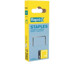 Graffe a filo fine Rapid No. 13 zincate da 6mm Acciaio