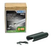 Rapid Anelli di fissaggio VR22 – Acciaio zincato PET verde – Confezione 1600 pz per reti 5–11 mm