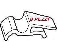 Graffetta fissaggio mascherina Fiat Nuova 500 2007> - Conf. 8 PEZZI