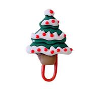 Graffetta natalizia Segnalibro antiruggine Morsetto per documenti Graffetta carina per ufficio Bambini Studenti Design innovativo Materiale metallico in resina premium festivo da (Albero)