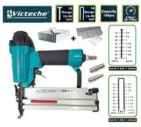 GRAFFETTATRICE CHIODATRICE AD ARIA COMPRESSA + SET 5000 CHIODI E 5000 GRAFFETTE