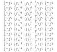 Graffette 100 Pezzi Paraurti Auto per Riparazione | Kit Riparazione Plastica Auto, Plastico Argento, Supporto Finitura Invisibile, Officina e Riparazioni Tecniche
