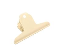 Graffette, 2 pezzi da 10 cm, raccoglitore di grandi dimensioni, in metallo, argento, for clip portacarte for carta velina(Light Beige-)