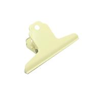 Graffette, 2 pezzi da 10 cm, raccoglitore di grandi dimensioni, in metallo, argento, for clip portacarte for carta velina(Beige)