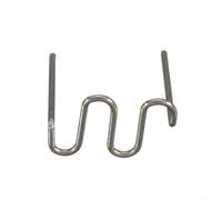 Graffette a caldo, 500 pezzi, 0,6 mm, 0,8 mm, per saldatrice in plastica, strumento di riparazione paraurti auto, in acciaio inox, pre-tagliate, per casa, giardino, officina (onda 0,8 mm)