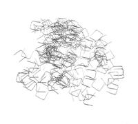 Graffette a caldo, 500 pezzi, per strumenti di saldatura in plastica, 0,6 mm, 0,8 mm, ad angolo piatto, compatibili con saldatori per riparazione paraurti auto (0,6 mm piatte)