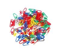 Graffette a forma di 6 confezioni Colore plastica Piccole spille da balia Blocca punto Indicatore Blocca ago Clip for maglieria Gehaakte Decor Artigianato fai-da-te(Rose Red Safety Pins)