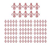 Graffette a forma di aereo Carine durevoli per l'organizzazione dell'ufficio Colore rosso