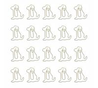 Graffette a forma di cane, 60 graffette creative in metallo, per ufficio, scuola, casa (oro)