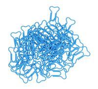 Graffette a forma di osso Forniture per ufficio colorate per l'organizzazione di documenti Uso domestico per ufficio Rivestite in plastica durevoli 2,8x1,5 cm 50 pezzi