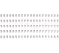 Graffette a forma di rosa, graziose graffette a forma di fiore, piccole graffette in metallo elettrolitico viola, per ufficio, scuola, casa, organizzazione dei documenti, design portatile, 100 pezzi