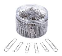 Graffette Argento Fermagli in Metallo Cancelleria Clip de Carta con Formati Assortiti 28 mm, 33 mm, 50 mm per Ufficio/Lavoro/Casa/Scuola Organizzazione del Document 700 Pezzi
