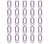 Graffette assortite a forma di pastello, 25 segnalibri in metallo per ordinare documenti e progetti artigianali, graffette creative