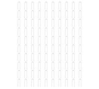Graffette da giardino resistenti a forma di U 100 pezzi punte zincate 10 cm e 15