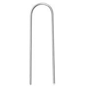 Graffette da giardino tipo U, in acciaio zincato resistente, per paesaggistica e fissaggio della copertura del terreno, 100 pezzi, 10 cm, 15 cm