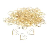 Graffette Decorative - 100 Pezzi Piccoli In Metallo A Forma Di Cuore, Fermacarte, Segnapagina Colorati Per Ordinare Scrapbooking | Mini Segnalibri Di Fissaggio Per Documenti, Note, Cartoline,