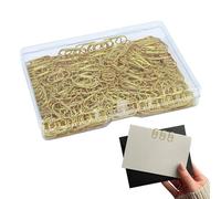 Graffette Decorative Mini Segnalibri Metallici a Forma Amorosa 200 Pezzi