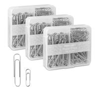 Graffette di varie dimensioni, graffette grandi, graffette piccole, graffette, graffette, confezione da 3 scatole da 100 graffette ciascuna (300